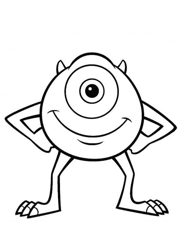 Mike Wazowski Coloring Pages  Bringing innovation To The Surface (8-Apr-16  02:09:59)  Dibujos para pintar faciles  Dibujos fáciles  Dibujos animados  para dibujar, dibujos de Mike Wazowski, como dibujar Mike Wazowski paso a paso