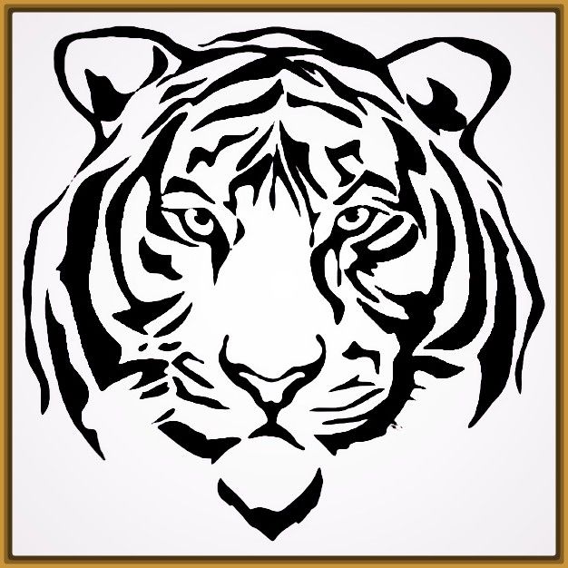 Dibujos de Caras de Tigres para Colorear  Fotos de Tigres  Cara de tigre  dibujo  Cara de tigre  Tigre para colorear, dibujos de La Cara De Un Tigre, como dibujar La Cara De Un Tigre paso a paso