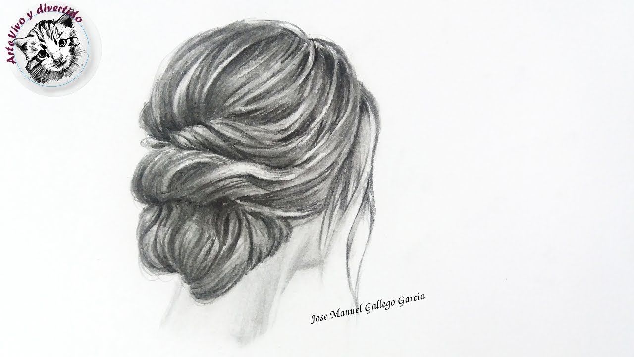 Como Dibujar Cabello Realista de Mujer con Lapiz Tecnicas y Tips de dibu -  -  -    Dibujar cabello  Dibujar pelo  Cómo dibujar el pelo, dibujos de Pelo A Lápiz, como dibujar Pelo A Lápiz paso a paso