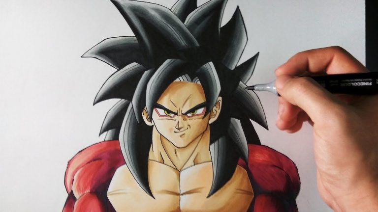 Cómo Dibujar A Gokú Ssj4 De Dragon Ball Gt 】 Paso A Paso Muy Fácil 2024 ...