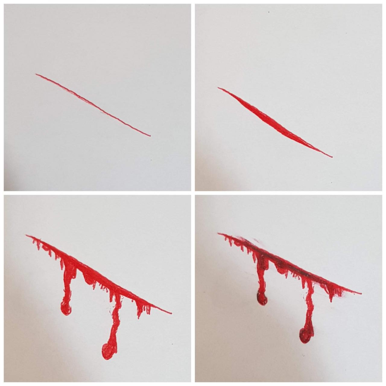 Como Dibujar Sangre  Pastel Gore -  Amino, dibujos de Sangre, como dibujar Sangre paso a paso