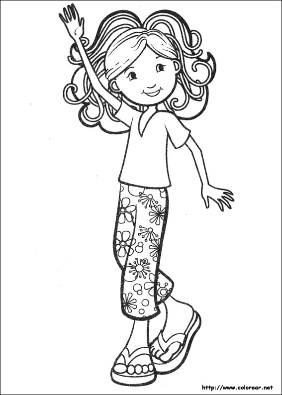 Dibujos para colorear de Groovy Girls, dibujos de Groovy Girls, como dibujar Groovy Girls paso a paso