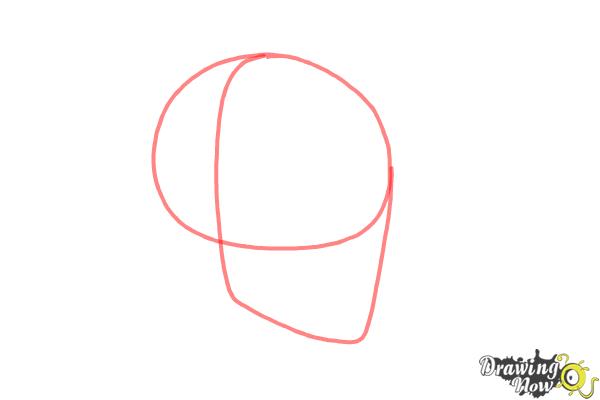 Cómo dibujar una calavera paso a paso - Paso 1 Cómo dibujar una calavera paso a paso - Paso 1