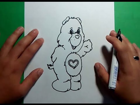 Como dibujar un oso de peluche paso a paso 16  How to draw a teddy bear 16, dibujos de Un Osito Cariñosito, como dibujar Un Osito Cariñosito paso a paso