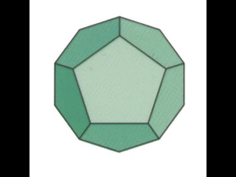como hacer un dodecaedro facil y sencillo con su figura 3D, dibujos de Un Dodecaedro, como dibujar Un Dodecaedro paso a paso