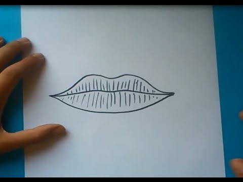 Como dibujar unos labios paso a paso  How to draw lips, dibujos de Unos Labios, como dibujar Unos Labios paso a paso