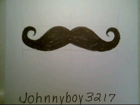 How To Draw A Mustache easy Como dibujar un bigote mostache facial hair Fun  2 draw - YouTube, dibujos de Un Bigote, como dibujar Un Bigote paso a paso