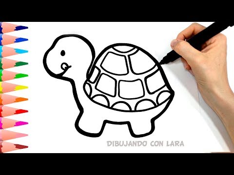 Como dibujar una tortuga muy fácil paso a paso - YouTube, dibujos de Una Tortuga, como dibujar Una Tortuga paso a paso