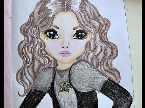 ♥Dibujar a Katniss Everdeen~TopModel Tutorial♥, dibujos de Top Model, como dibujar Top Model paso a paso