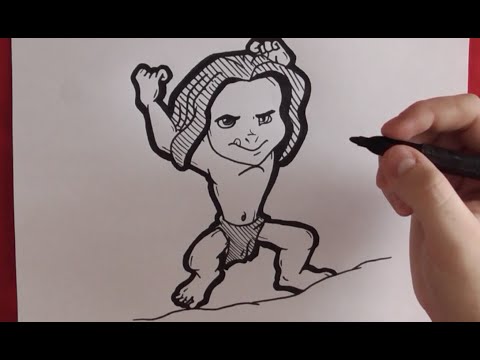 Como Dibujar a Tarzan - How to Draw Tarzan - YouTube, dibujos de Tarzan, como dibujar Tarzan paso a paso