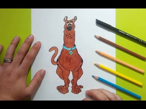 Como dibujar a Scooby Doo paso a paso 2 - Scooby Doo  How to draw Scooby  Doo 2 - Scooby Doo, dibujos de Scooby Doo, como dibujar Scooby Doo paso a paso