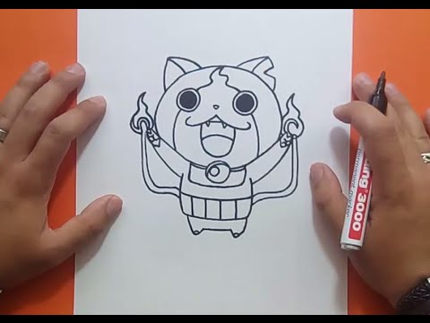 Como dibujar a Jibanyan paso a paso - Yo Kai Watch  How to draw Jibanyan -  Yo Kai Watch, dibujos de Yokais, como dibujar Yokais paso a paso