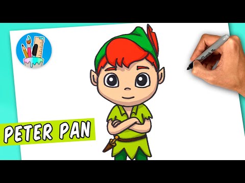 Dibujos para colorear peter pan - es - hellokids - com, dibujos de Peter Pan, como dibujar Peter Pan paso a paso