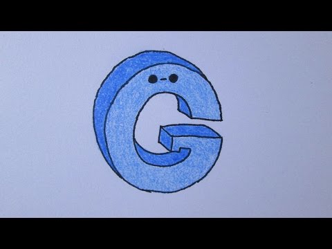Cómo dibujar la letra G - YouTube, dibujos de Letra G, como dibujar Letra G paso a paso