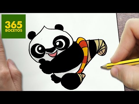 COMO DIBUJAR KUNG FU PANDA 3 KAWAII PASO A PASO - Dibujos faciles - How to  draw a KUNG FU PANDA 3 - YouTube, dibujos de Kung Fu Panda, como dibujar Kung Fu Panda paso a paso
