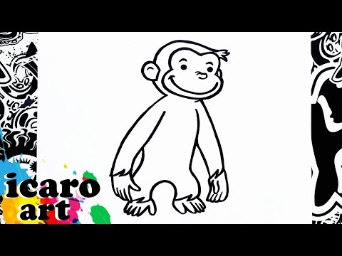 como dibujar a jorge el curioso  how to draw curious george - YouTube, dibujos de Jorge Curioso, como dibujar Jorge Curioso paso a paso