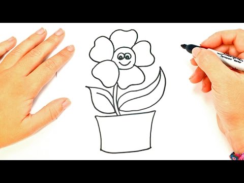 Como dibujar una Planta paso a paso  Dibujo fácil de Planta - YouTube, dibujos de Una Planta, como dibujar Una Planta paso a paso