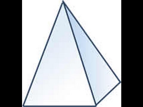 Pirámide cuadrangular, dibujos de Una Pirámide Cuadrangular, como dibujar Una Pirámide Cuadrangular paso a paso
