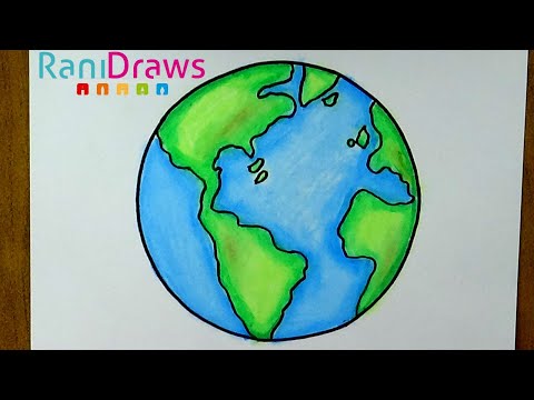 Como Dibujar Al Planeta Tierra Con Oleo Pastel Nivel Facil Youtube