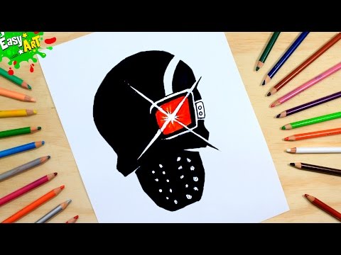 Cómo Dibujar el logo del Deadshot │How to draw logo Deadshot │Suicide Squad  - YouTube, dibujos de El Logo De Deadshot De El Escuadron Suicida, como dibujar El Logo De Deadshot De El Escuadron Suicida paso a paso
