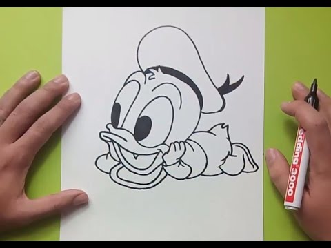 Como dibujar al pato Donald paso a paso 2 - Disney  How to draw Donald  duck 2 - Disney, dibujos de Donald, como dibujar Donald paso a paso