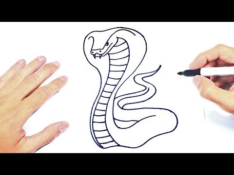 Cómo dibujar una Cobra Paso a Paso  Dibujo de Cobra - YouTube, dibujos de Cobra, como dibujar Cobra paso a paso