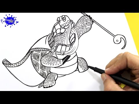 How to draw Oogway Kung fu panda  Como dibujar a Oogway kung fu panda, dibujos de Al Maestro Oogway De Kung Fu Panda, como dibujar Al Maestro Oogway De Kung Fu Panda paso a paso