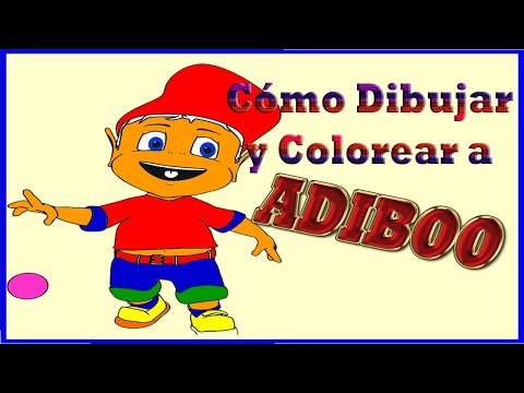 Cómo Dibujar y Colorear a Adiboo 🌷 2020 🌷 Niños🌷 How to Draw and Color a Adiboo 🌷 Kids 🌷, dibujos de Adiboo, como dibujar Adiboo paso a paso