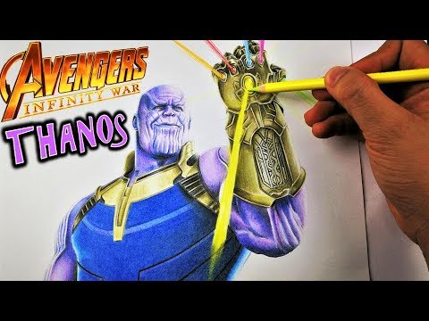 Como Dibujar a THANOS de Avengers Infinity War Colores Escolares -  SORTEO  Día del Niño DibujAme Un, dibujos de A Thanos, como dibujar A Thanos paso a paso