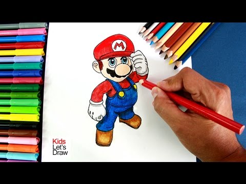 Cómo dibujar a Super Mario Bros  How to draw New Super Mario Bros, dibujos de A Super Mario Bros, como dibujar A Super Mario Bros paso a paso