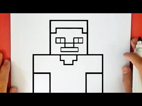 COMO DIBUJAR A STEVE - YouTube, dibujos de A Steve De Minecraft, como dibujar A Steve De Minecraft paso a paso