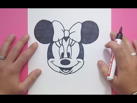 Como dibujar a Minnie paso a paso 2 - Disney  How to draw Minnie 2 - Disney, dibujos de A Minnie Mouse, como dibujar A Minnie Mouse paso a paso