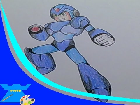 COMO DIBUJAR A MEGAMAN X - YouTube, dibujos de A Megaman X, como dibujar A Megaman X paso a paso