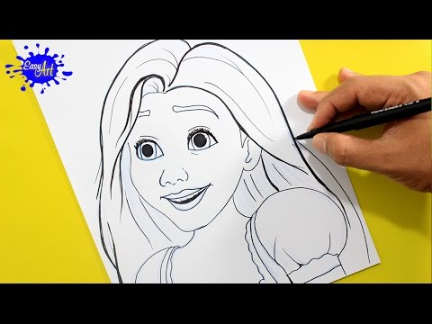 how to draw rapunzel tangled  Como dibujar a Rapunzel  Dibujos de  princesas Disney rapunzel -, dibujos de A La Princesa Rapunzel De Disney Enredados, como dibujar A La Princesa Rapunzel De Disney Enredados paso a paso