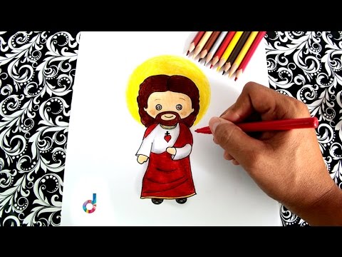 Cómo dibujar a Jesús (Jesucristo) paso a paso  How to draw Jesus Christ, dibujos de A Jesus, como dibujar A Jesus paso a paso