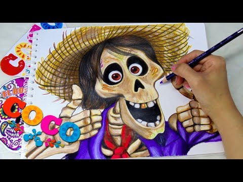 DIBUJANDO A HÉCTOR COCO ♡(DISNEY PIXAR)DRAWING HECTOR COCO, dibujos de A Hector De Coco, como dibujar A Hector De Coco paso a paso