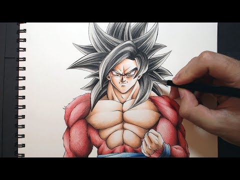 Cómo Dibujar a Goku SSJ4 paso a paso  Dragon Ball GT  ArteMaster - YouTube, dibujos de A Gokú Ssj4 De Dragon Ball Gt, como dibujar A Gokú Ssj4 De Dragon Ball Gt paso a paso