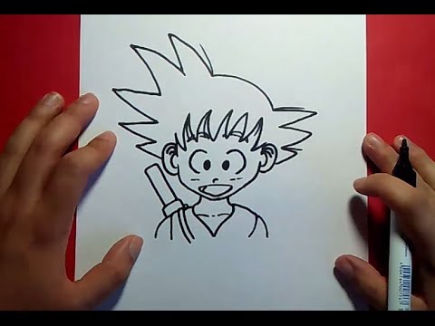 Como dibujar a Goku paso a paso - Dragon ball  How to draw goku - Dragon  ball, dibujos de A Gokú De Niño, como dibujar A Gokú De Niño paso a paso
