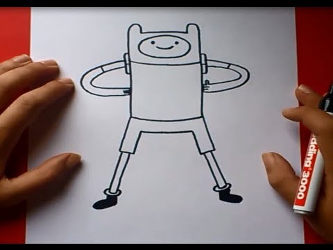 Como dibujar a Finn con cuerpo paso a paso 2 - Hora de aventuras  How to  draw Finn 2, dibujos de A Finn De Hora De Aventuras, como dibujar A Finn De Hora De Aventuras paso a paso