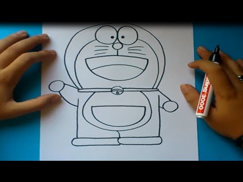 Como dibujar a Doraemon paso a paso - Doraemon  How to draw Doraemon -  Doraemon, dibujos de A Doraemon, como dibujar A Doraemon paso a paso