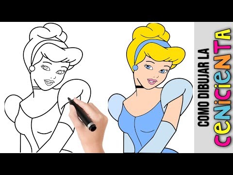 Como Dibujar La Cenicienta ☆ Princesa De Disney ☆ Dibujos Fáciles Para  Dibujar ☆ Dibujos Para Niños - YouTube, dibujos de A Cenicienta De Disney, como dibujar A Cenicienta De Disney paso a paso