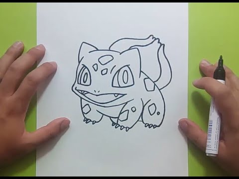 Como dibujar a Bulbasaur paso a paso - Pokemon  How to draw Bulbasaur -  Pokemon, dibujos de A Bulbasaur De Pokémon Go, como dibujar A Bulbasaur De Pokémon Go paso a paso