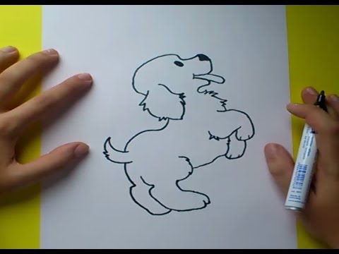Como dibujar un perro paso a paso 4  How to draw a dog 4, dibujos de Videos De Animales, como dibujar Videos De Animales paso a paso