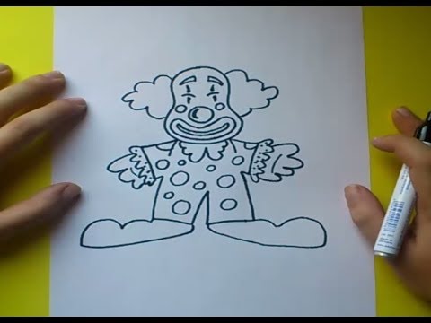 Como dibujar un payaso paso a paso 4  How to draw a clown 4, dibujos de Un Payaso, como dibujar Un Payaso paso a paso