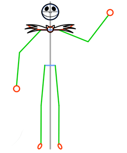 Cómo dibujar Jack Skellington - dibujando el arco
