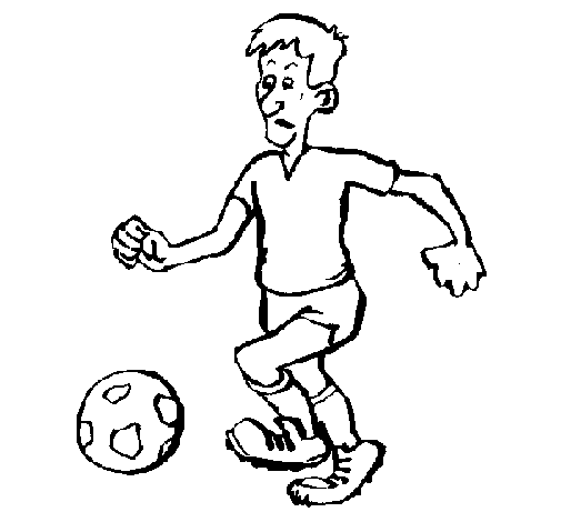 Dibujo de Jugador de fútbol para Colorear - Dibujos - net, dibujos de Jugadores De Fútbol, como dibujar Jugadores De Fútbol paso a paso