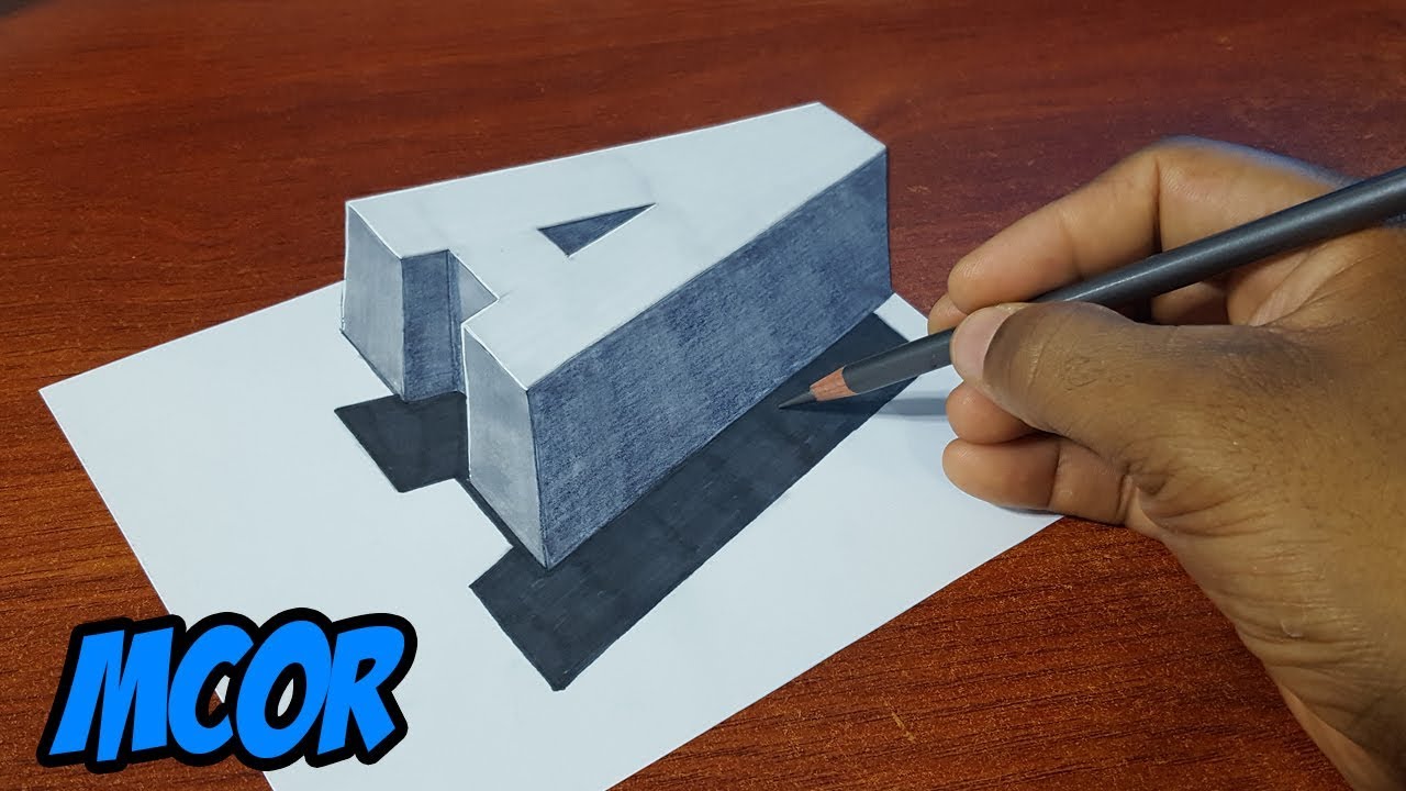 Efecto 3D facil  Letra 