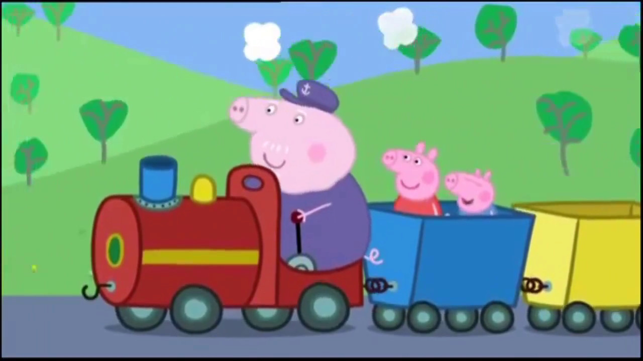 Peppa Pig - El tren del Abuelo Pig (recopilación), dibujos de El Tren Del Abuelo De Peppa Pig, como dibujar El Tren Del Abuelo De Peppa Pig paso a paso