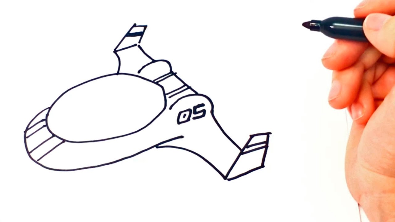 Cómo dibujar una Nave Espacial paso a paso  Dibujo fácil de Nave Espacial, dibujos de Una Nave Espacial, como dibujar Una Nave Espacial paso a paso