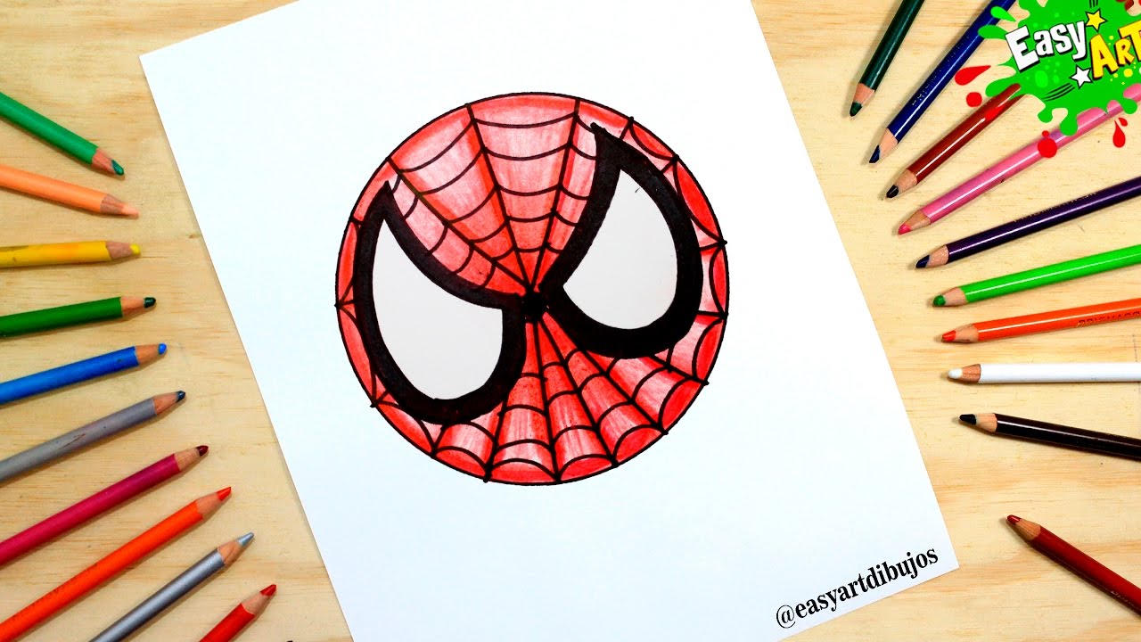 SPIDER MAN│Cómo Dibujar Logo del Hombre Araña│How to draw spider man logo, dibujos de El Logo De Spiderman, como dibujar El Logo De Spiderman paso a paso